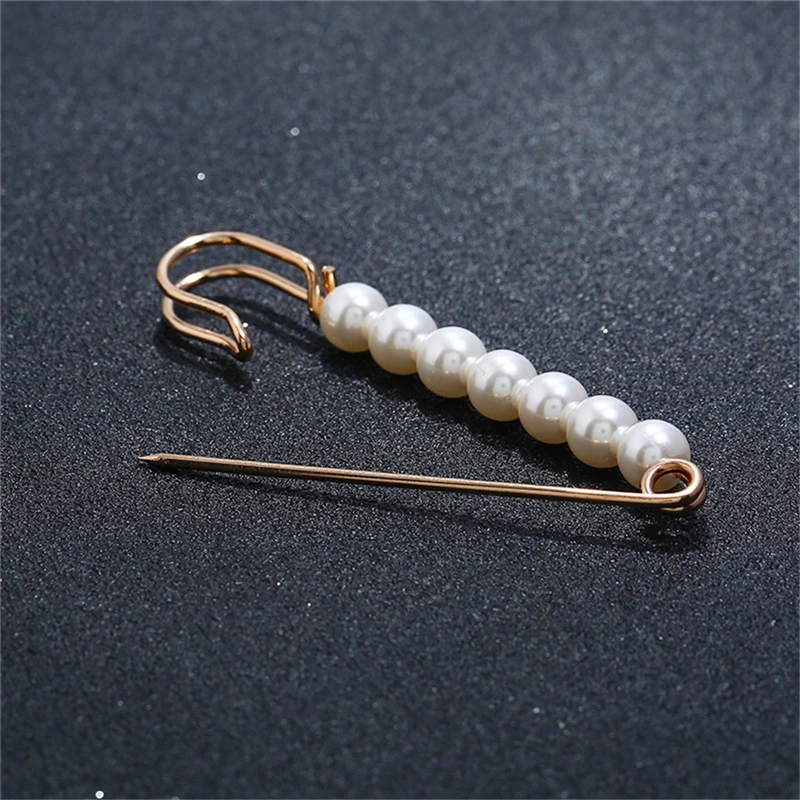 2019 Новая мода Имитация жемчужная брошь булавка платье горный хрусталь Украшение
