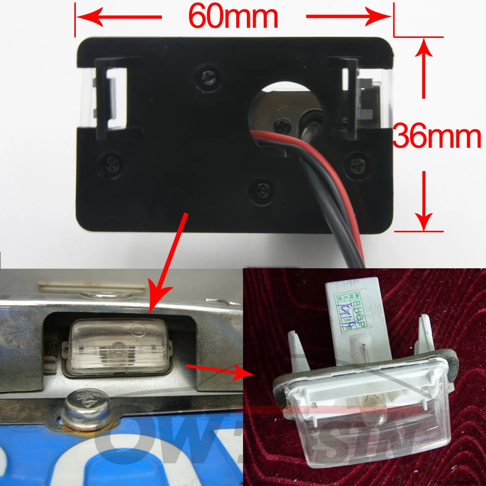 Фиксированная или динамическая траектория камера заднего вида для Peugeot 206 207 306 307