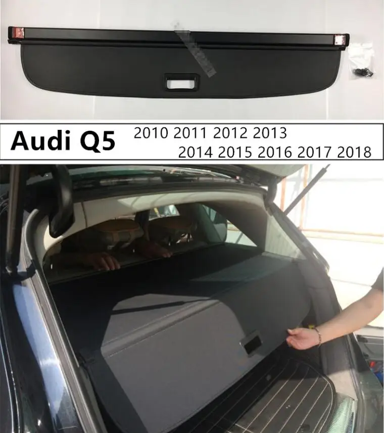 

Для багажника заднего багажника, защитная крышка для Audi Q5 2010 2011 2012 2013 2014 2015 2016 2017 2018, высококачественные автомобильные аксессуары