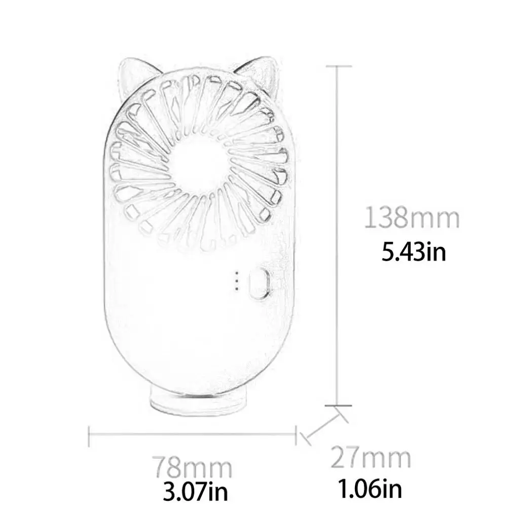 

Portable Mini Fan Handheld Fan Home Office Desk Speed Adjustable USB Rechargeable Fan Air Cooler Outdoor Travel