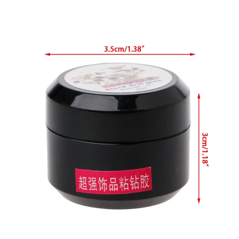 

Q1QD 8ml Clear Nail Art Glue UV Gel Rhinestone Manicure Sticking Adhesive DIY Tips