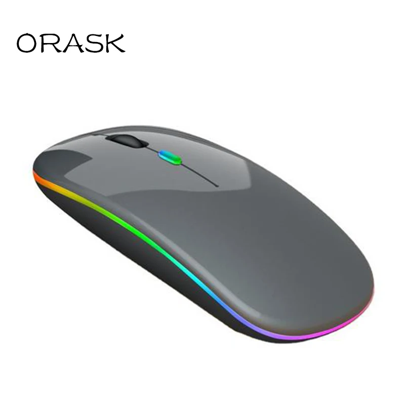 

Беспроводная перезаряжаемая ультратонкая светодиодная цветная подсветка для ноутбука, компьютера, игровой мыши, компьютера Macbook