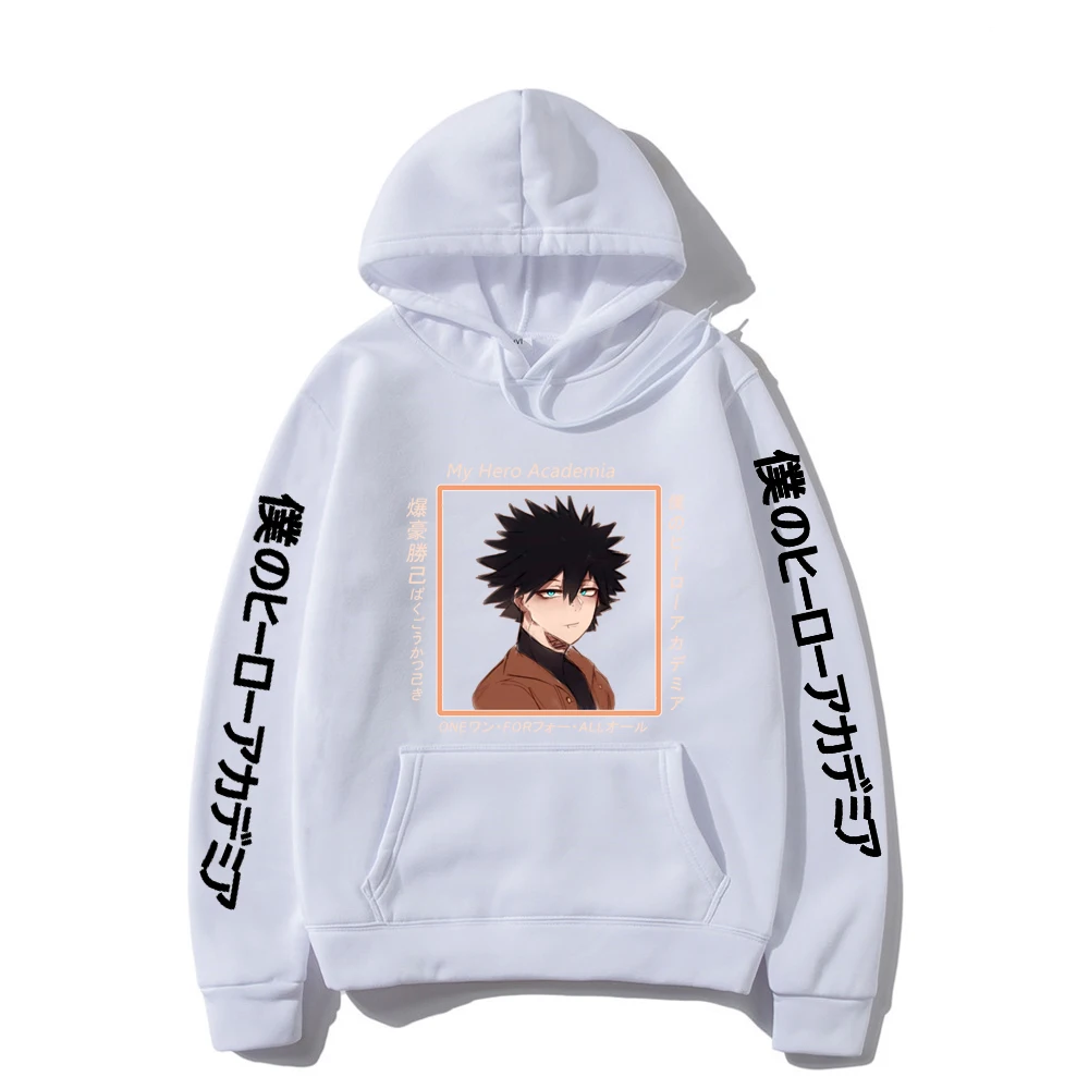 

Мужская повседневная толстовка с капюшоном, осенне-зимняя толстовка с капюшоном Boku No Hero Академия Bakugou, уличная одежда в стиле хип-хоп, аниме