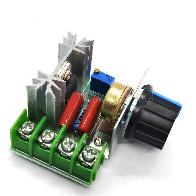 SCR Voltage Regulator Motor Dimmers Controller 50-220V AC 2000W Electrical Knob Switch Speed Control Tool For Thermostat | Обустройство
