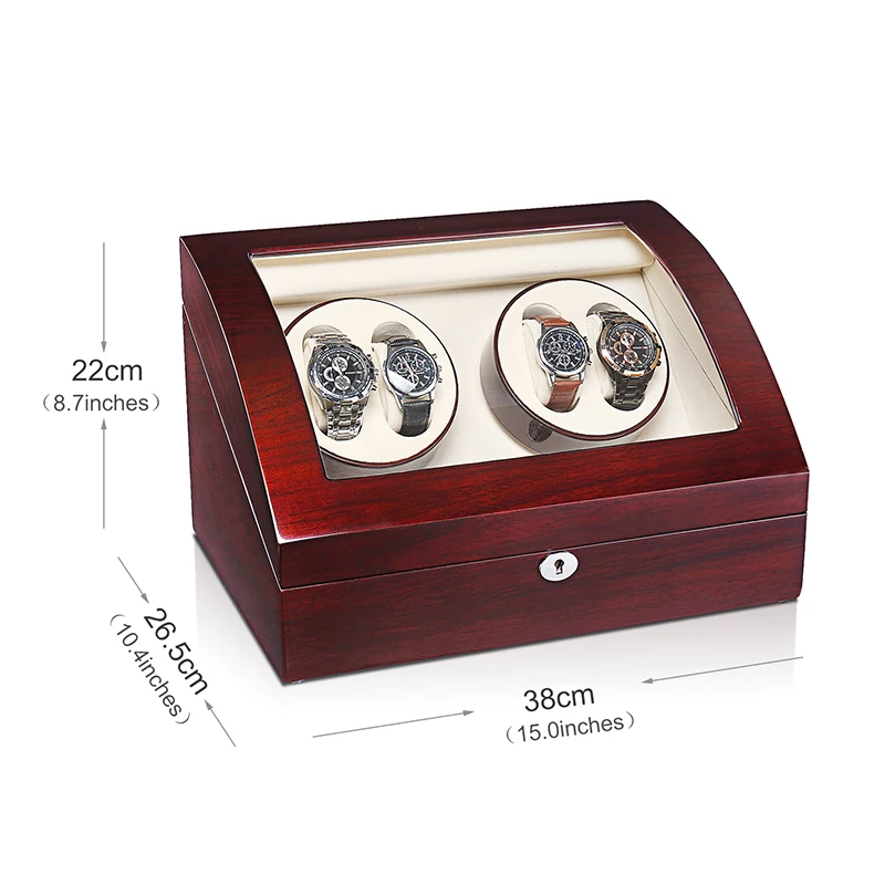 Часы Winder Box чехол для хранения шейкер дисплей автоматический деревянный 2