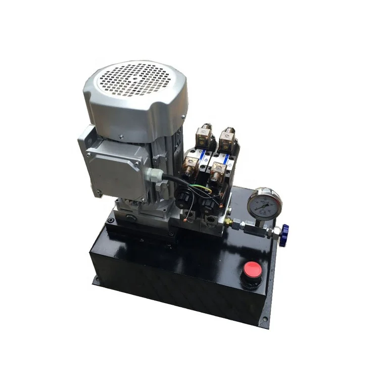 

two cylinders mounted throttle valve double acting hydraulic power unit