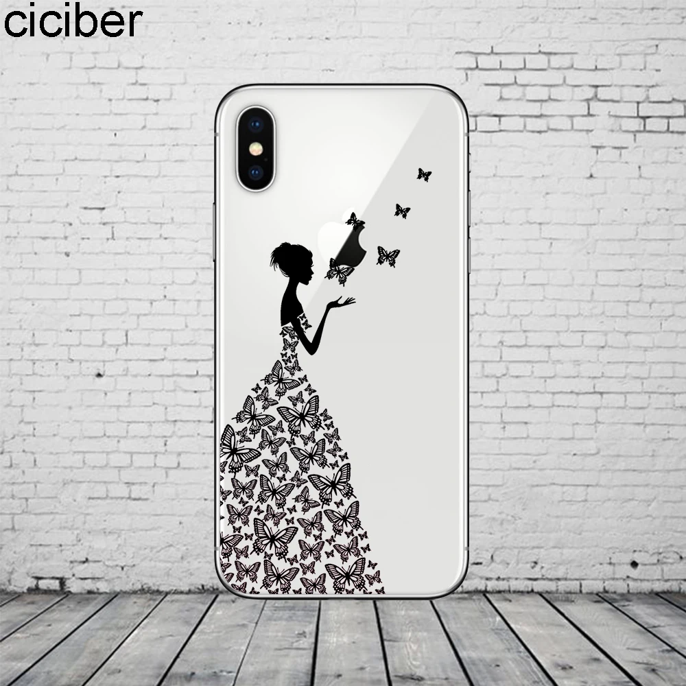 Чехлы ciciber с изображением одуванчика слона для iPhone 11 Pro Max чехол XR 8 7 6 6S Plus X XS мягкий