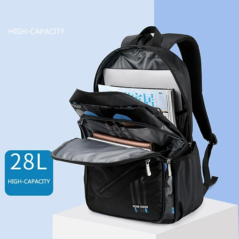 Large Capacity Orthopedics School Backpack Men 15.6 Laptop Backpacks High Schoolbags Black Teen College Boy/Gril Student Bagpack