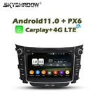 Беспроводной автомобильный DVD-плеер Carplay DSP Android 8. 0 8G + 11,0G GPS карта RDS радио Wi-Fi Bluetooth 128 для Hyundai I30 5,0-2011