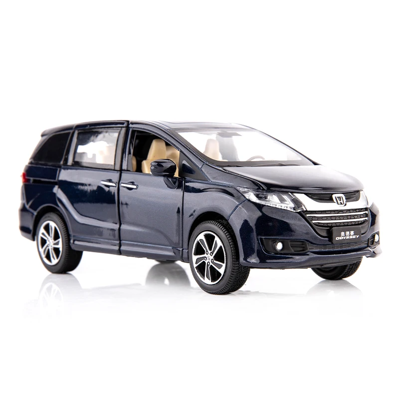 1:32 Сплав модель автомобиля Honda Odyssey звук и свет оттяните назад Функция дверь можно