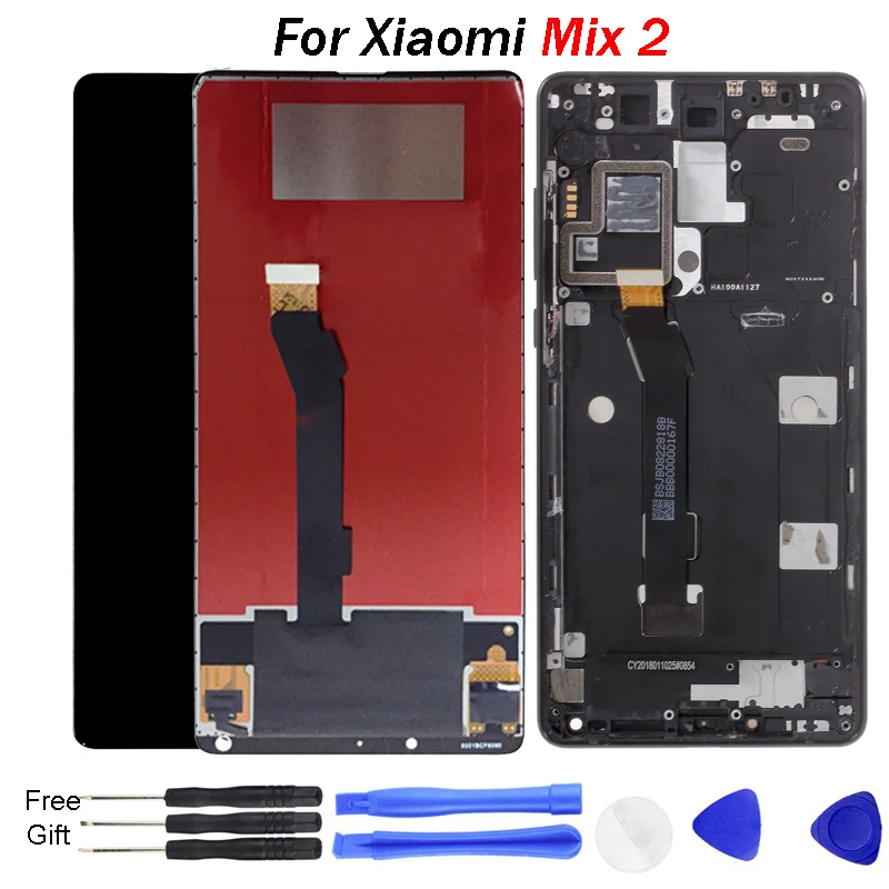 Оригинальный Для XIAOMI Mi Mix 2 ЖК-дисплей сенсорный экран дигитайзер Рамка