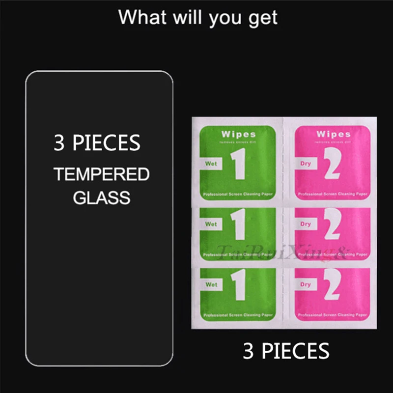 

HD Tempered Glass For Xiaomi Redmi Note 9 Pro Max 9S 8 8T 7 5 8A 7A K20 Screen Protector For Mi 10 Lite 9 SE 9T A3 CC9 CC9E