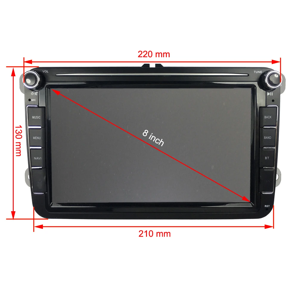 Автомагнитола 2 din на Android 10 мультимедийный плеер с GPS для