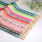 Цепочка-держатель для маски Skyrim для женщин, черный акриловый шнурок, цепочка для солнцезащитных очков, противоскользящий шнур для очков для чтения, шнурок на шею