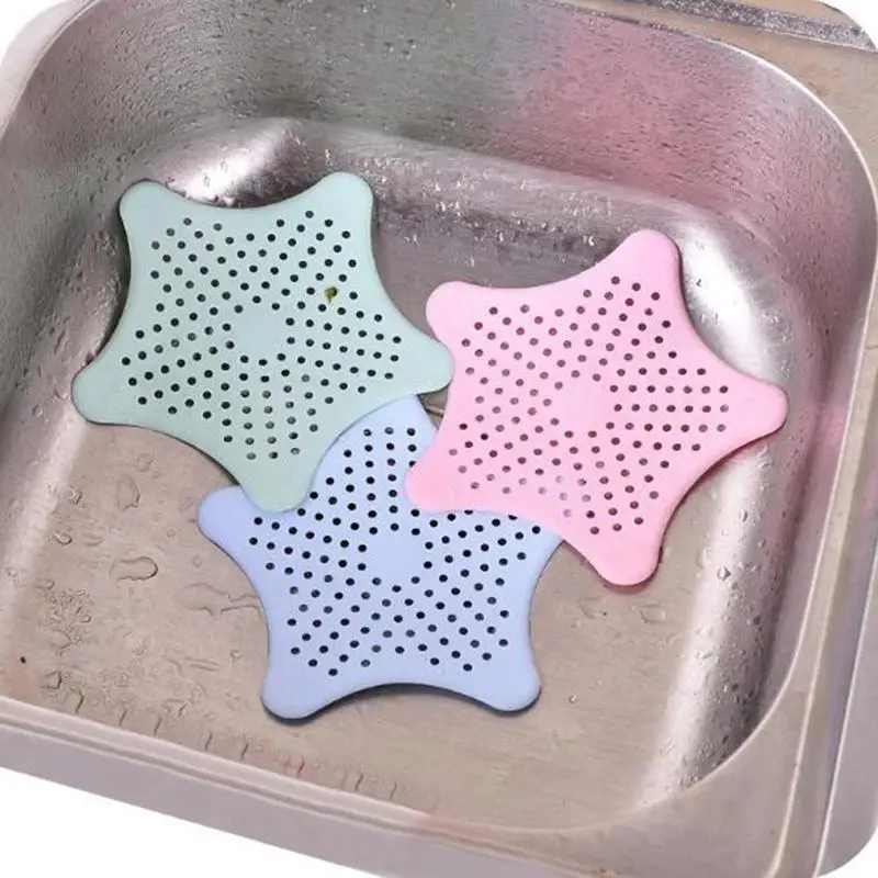 

Kitchen sink anti-clogging five-pointed star DIY starfish silicone floor drain bathroom sewer filter