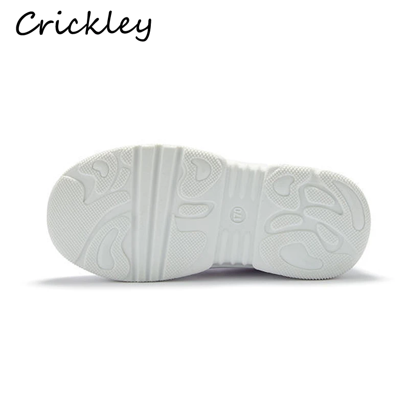 

Fashion Cute Heart Pattern Girls Sneakers Princess PU Hook Loop Kids White Shoes Comfortable Anti Slip Children Running Shoes