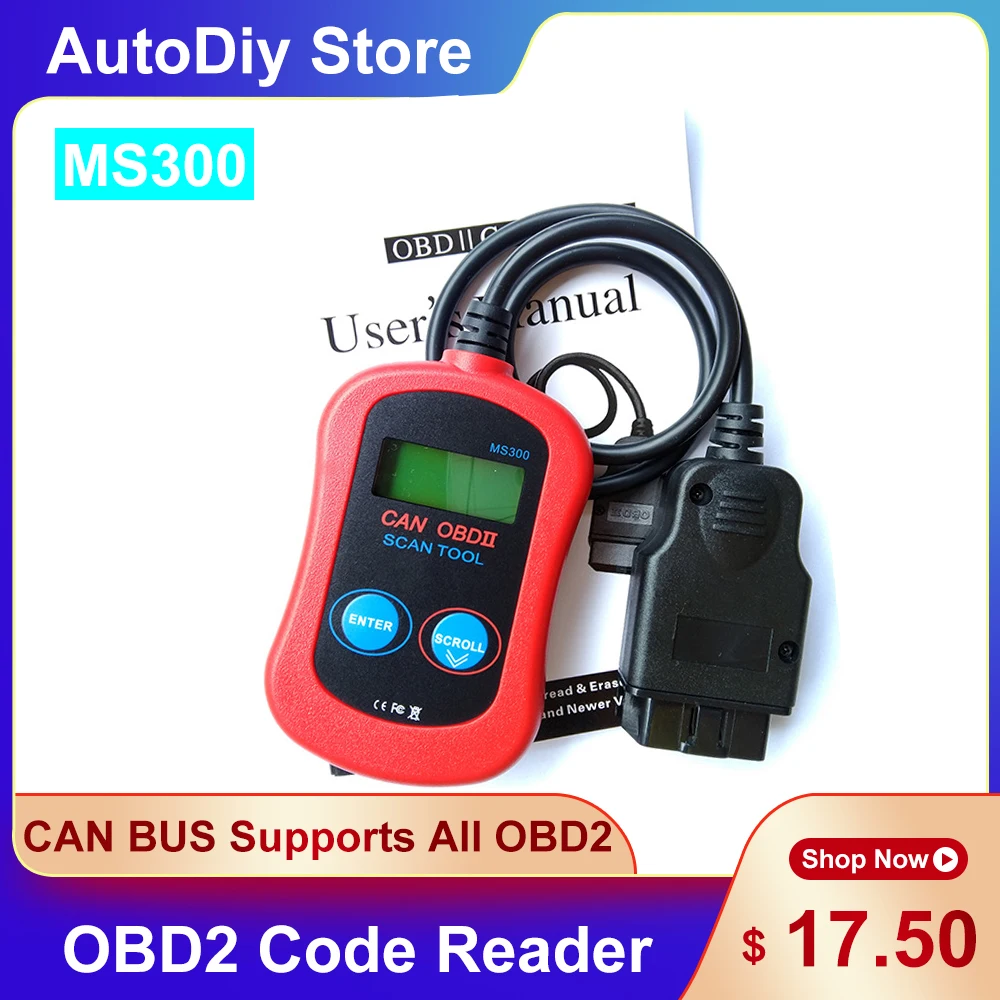 MS300 подключению CAN шины OBD2 читатель кода автомобиль сканер читать и четкий