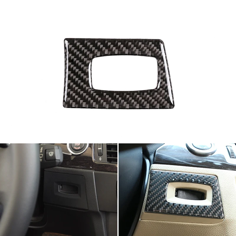 

Car Real Carbon Fiber Ignition Switch Key Hole Protection Frame Cover Trim For BMW 3 series E90 E92 E93 2005 - 2010 2011 2012