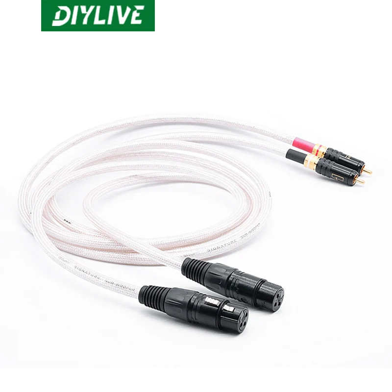 

Звуковая сигнальная линия DIYLIVE UK QED с RCA на Carnon, аудиосигнальная линия XLR, балансировочная линия WBT на шину Carnon