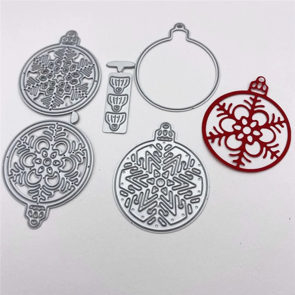 Металлические Вырубные штампы Рождественская Снежинка Кулон Сделай Сам