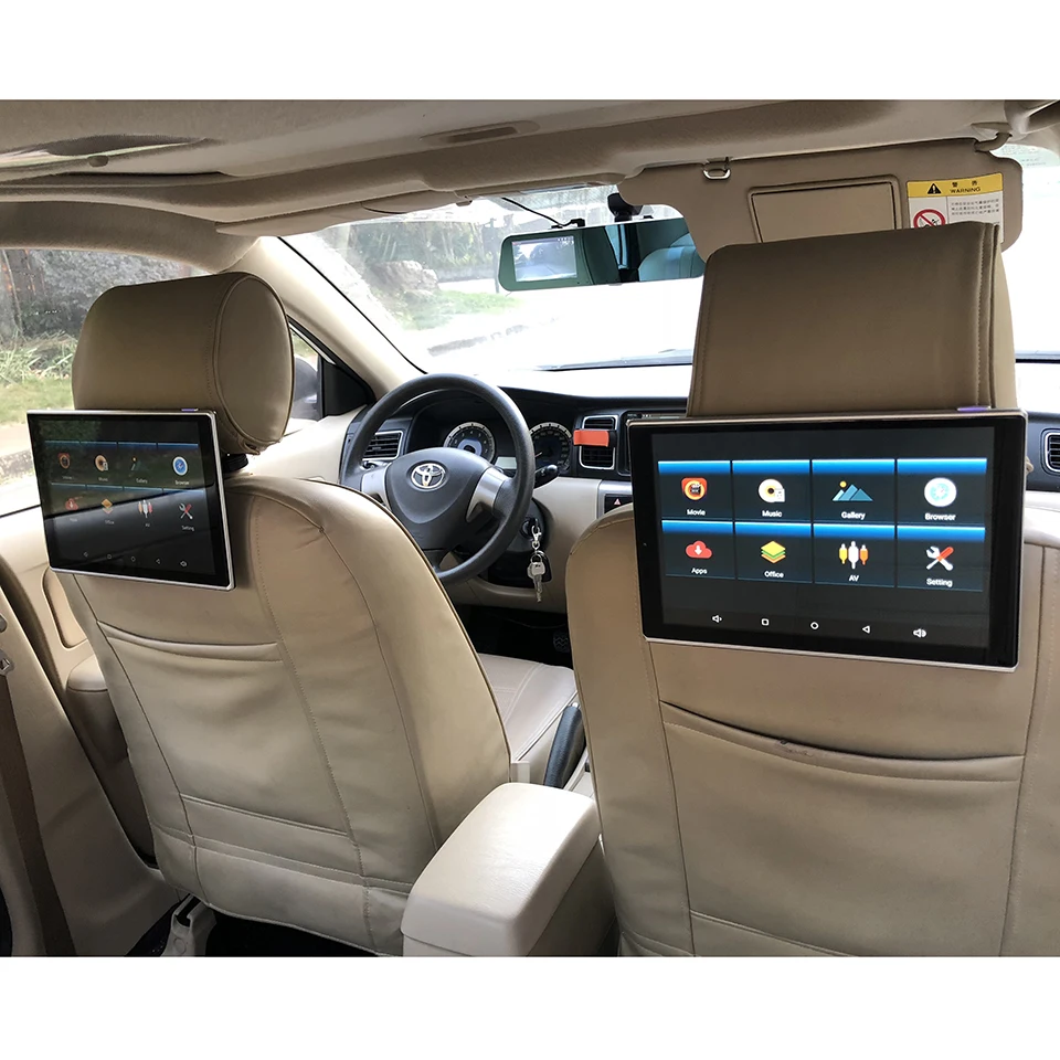 

2021 Latest Product Car TV Screen Android 9.0 OS Headrest With Monitor Dedicated For Toyota Avalon Prado Corolla RAV4 Crown Vios