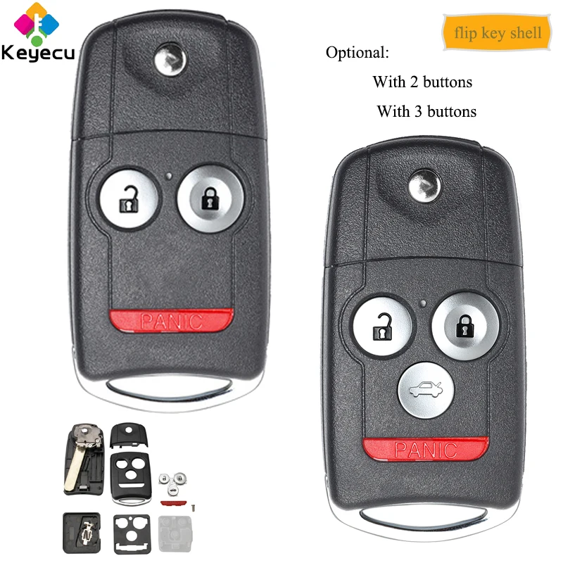KEYECU Замена складной/Откидная оболочка ключа дистанционного управления 3/ 4 кнопки