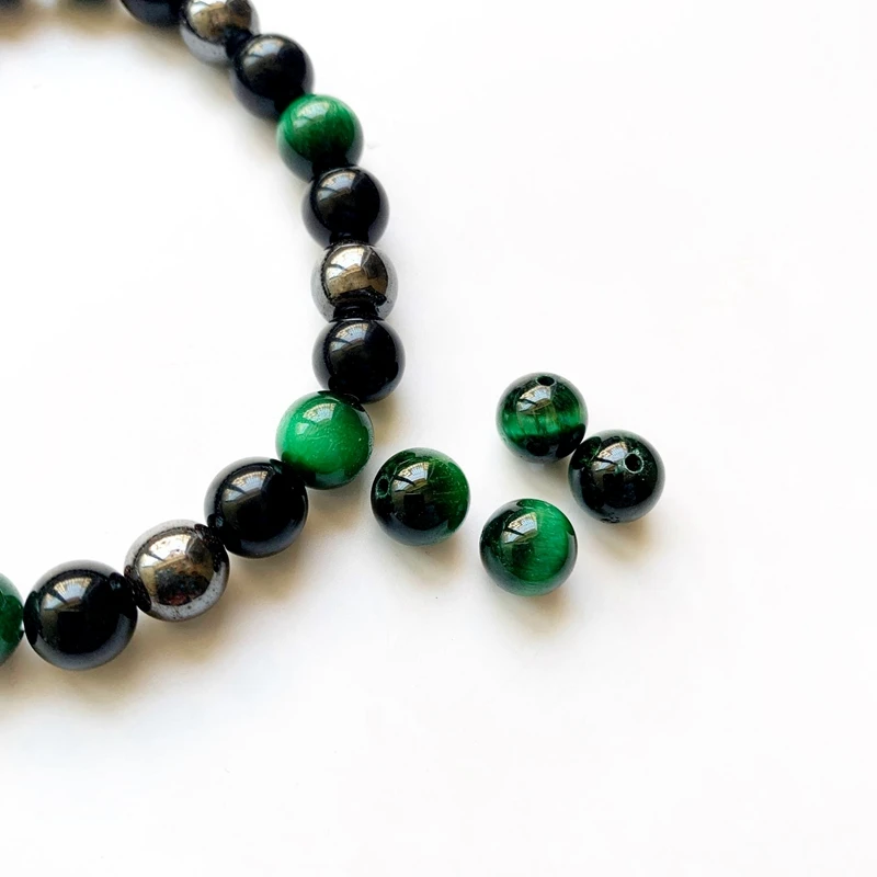 Natural Healing Crystal Beads Strand Gold Red Green Blue Tiger Eye Stone Loose Round 4 6 8mm | Украшения и аксессуары
