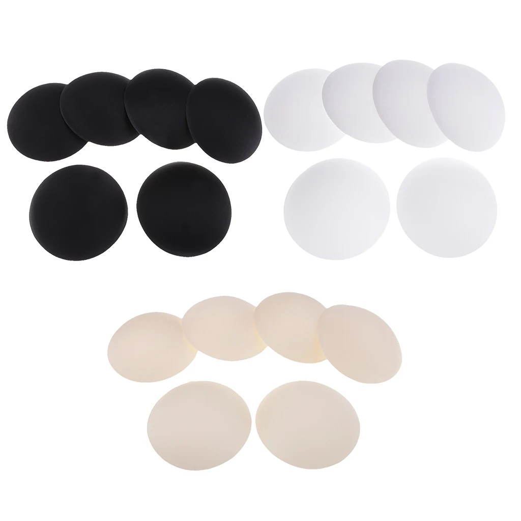 

3 Pairs Bra Pad Round Padded Insert Removable Soft Cup Foam