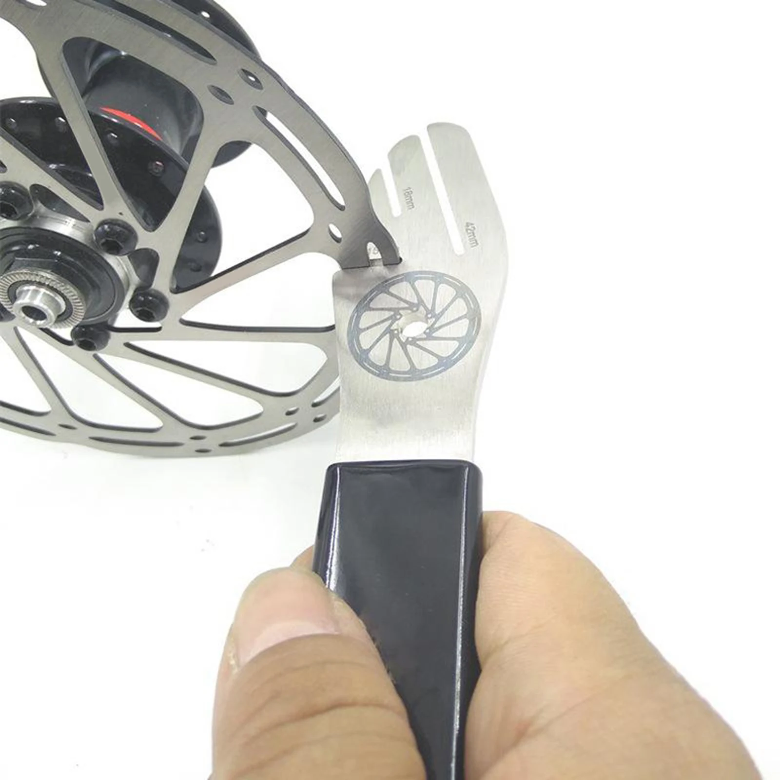 

MTB Bike Bicycle Disc Brake Rotor ment Truing Tools Road Bicycle Disc Flattening Correction Wrench Stainless Steel Tool