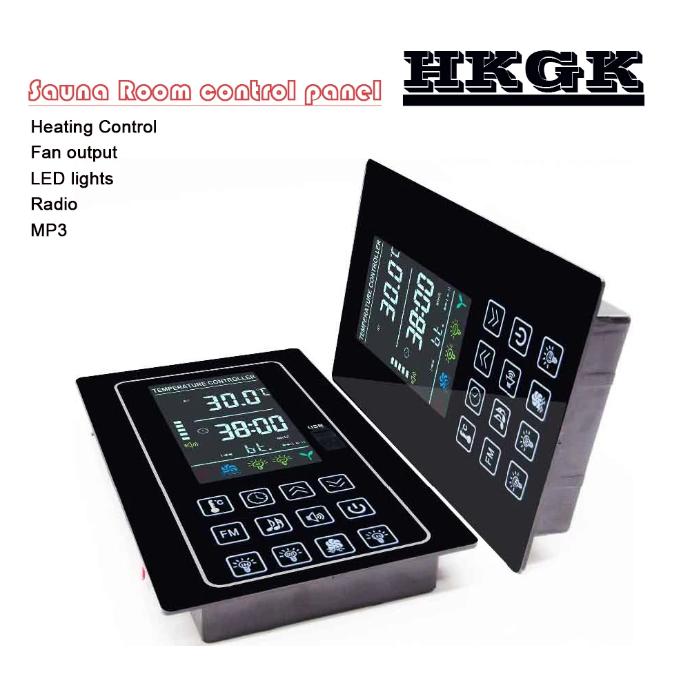 

LCD Sauna Room Control Panel with Multi functions output of heat, mp3, FM, ligh