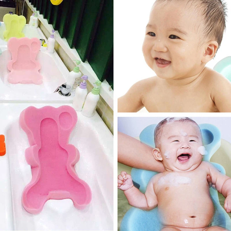 Детский коврик для ванной нескользящий однотонный мягкий мультяшный