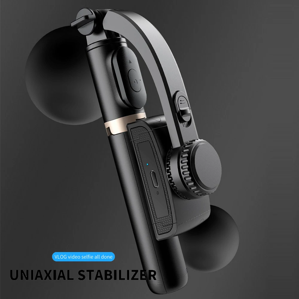

RUZSJ 2021Q08 New Bluetooth handheld gimbal stabilizer selfie stick expandable handheld monopod mini tripod For Android IOS Gimb