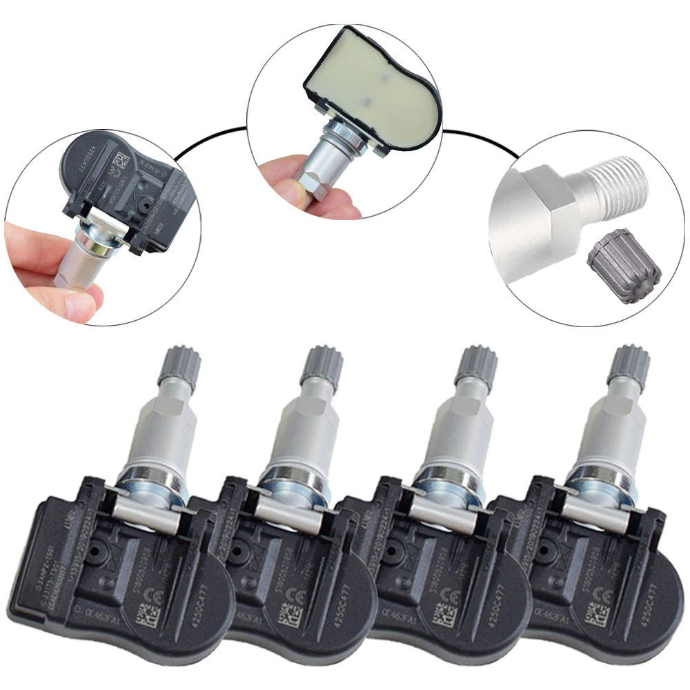 Датчик контроля давления в шинах автомобиля 4 шт. TPMS 4250C477 S180052094A 433 МГц для Mitsubishi ASX
