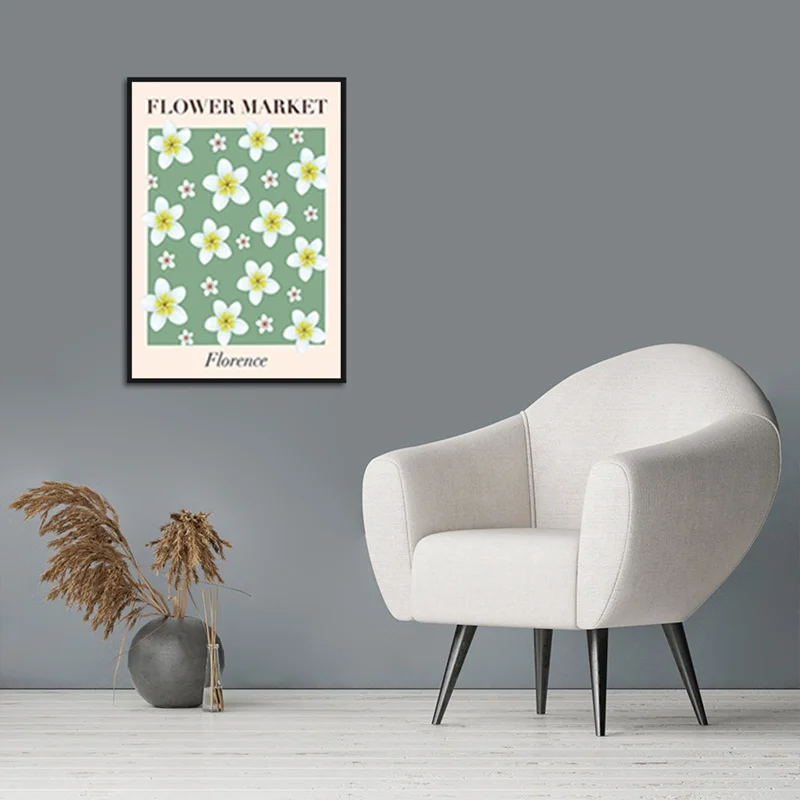 Декор комнаты Подростковая Картина на холсте красочные цветы свежий постер