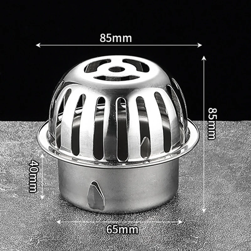 

Gutter Guard Strainer Stainless Steel Sink Anti-Clogging Debris Stopper Fittings Roof Drain Pipe Drain Filter for Leaves can CSV