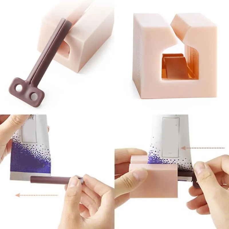 

1Pc Plastic Toothpaste Tube Squeezer Easy Manual Dispenser Rolling Holder Home Bathroom Supplies Tooth Cleaning Accessories