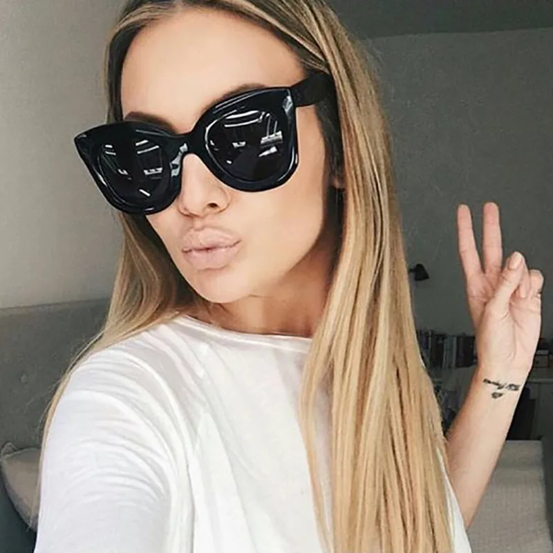 

Luxury Brand Women's Sunglasses 2021 Trend Candy Sun Glasses For Women Famous Vintage Retro Cat Eye Sunglass Female Cool Shades