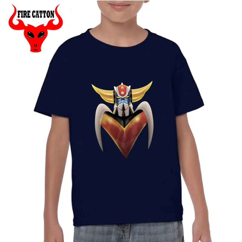 Новая футболка с героями мультфильмов Mazinger Z Классическая для мальчиков аниме