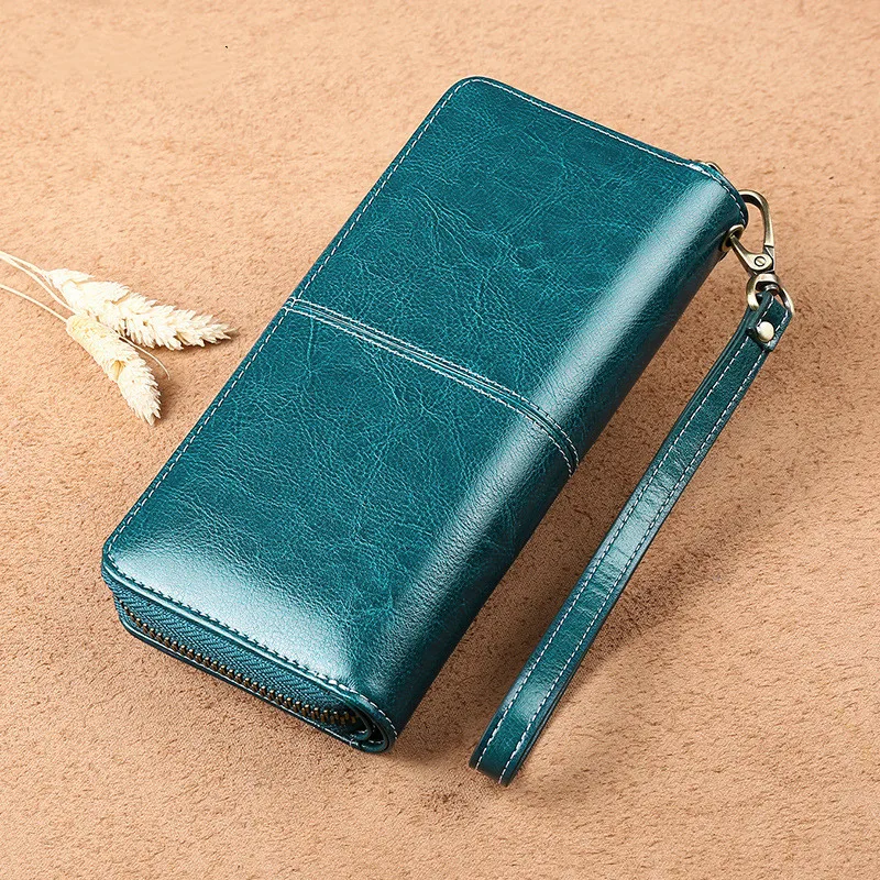 Женский бумажник нового стиля Длинный кошелек на молнии в Корейском стиле