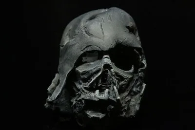 

TZU 1/6 Darth Vader Helmet Replica Melted Lightsaber Dark Force Dilution helmet collection toy