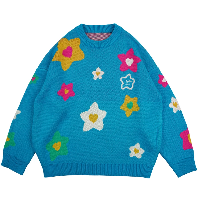 

Мужские рождественские жаккардовые свитера в стиле Харадзюку, зимние мужские повседневные свободные винтажные пуловеры оверсайз в стиле у...