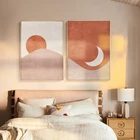 Постер Morandi на холсте с изображением Солнца и Луны, скандинавский настенный художественный постер, печать для гостиной, спальни, комнаты, домашний декор, Настенная картина