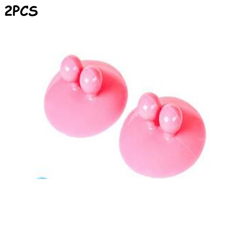 B pink 2pcs 2 шт. многофункциональные вакуумные Крючки Присоски кухонные принадлежности подвесной крючок присоски форма НЛО пластиковый крюк аксессуары для ванной комнаты - Цвет: B pink 2pcs