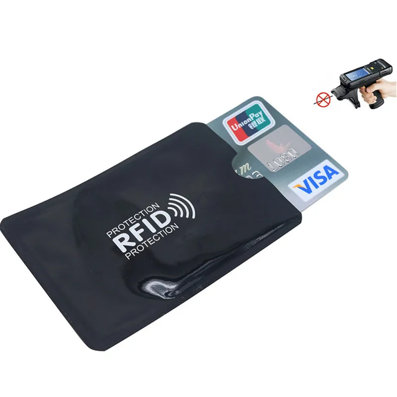 8 шт. смешанный Анти RFID кошелек Блокировка ридер Блокировка банк держатель карты Id Чехол для банковских карт защита металлический кредитный NFC Держатель алюминий