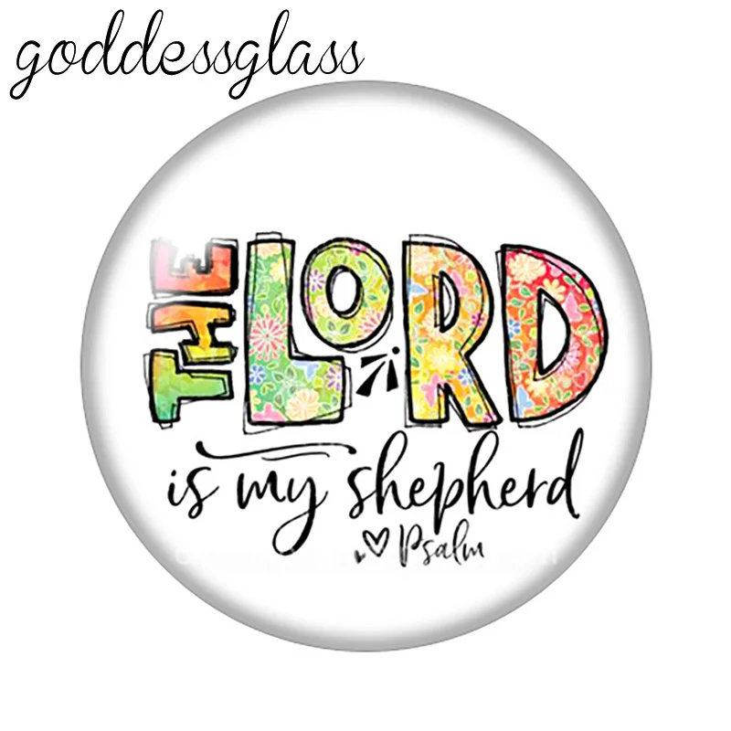 Модный художественный шрифт Вера Любовь Бог доверие 10 шт. круглые кнопки 12 мм/18 мм