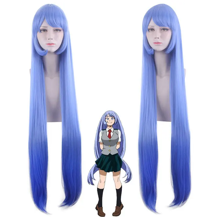 

Cosplay 118cm Blue Long Wig My Hero Academia Nejire Hadou Costume Boku no Hero Academia Heat Resistant Movie Hair Women