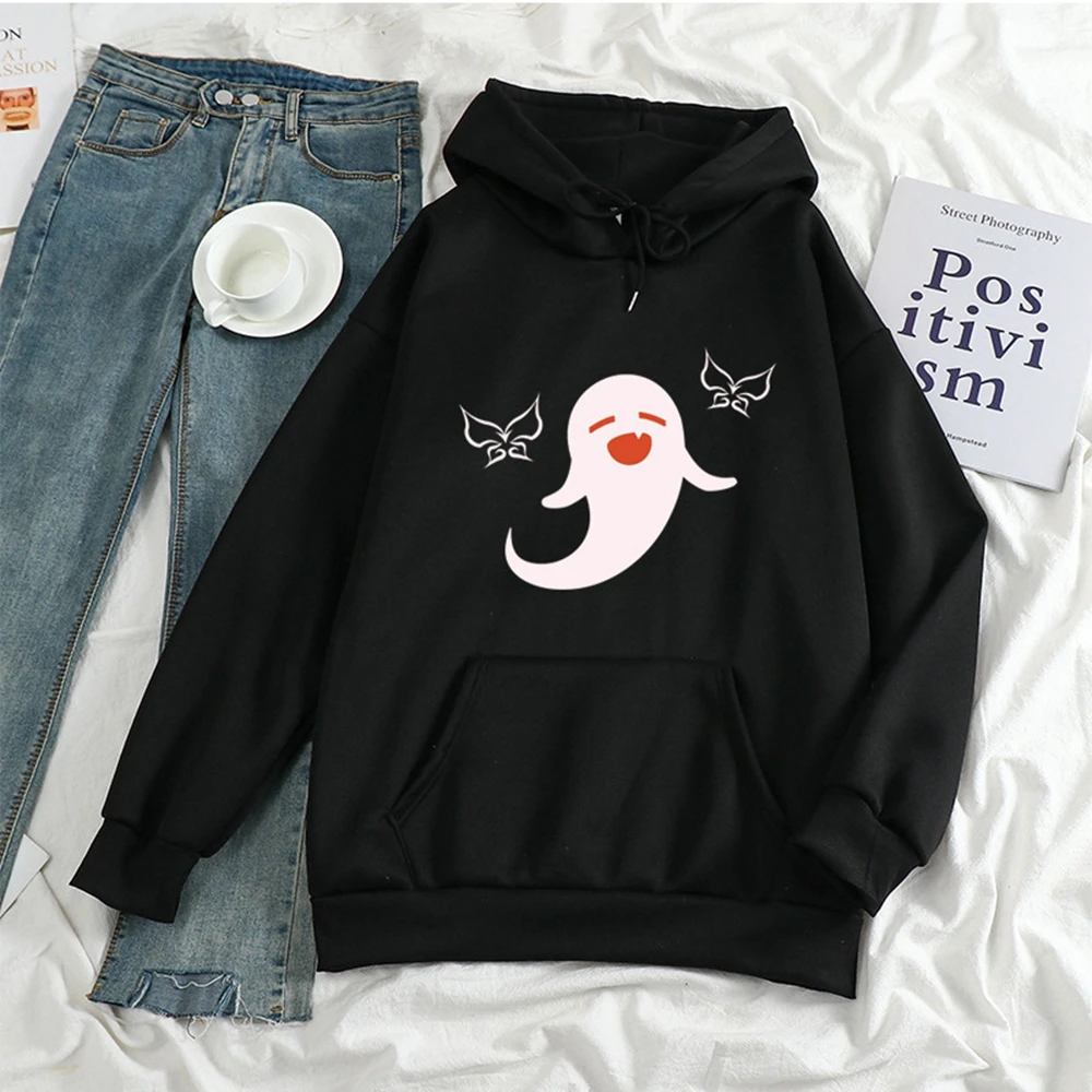 

Dark Punk Ghost Hip Hop Kpop Hooded Harajuku Sweatshirt Long Sleeve Y2k Winter Women Harajuku Oversize Zip-up Sport Hoodie Jack