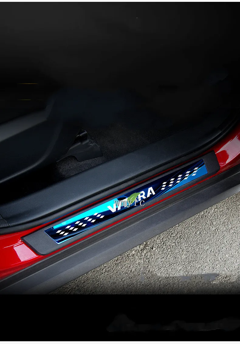 Аксессуары для стайлинга автомобилей для Suzuki Sx4 Scross S-cross Vitera- Накладка на порог Защитная Наклейка