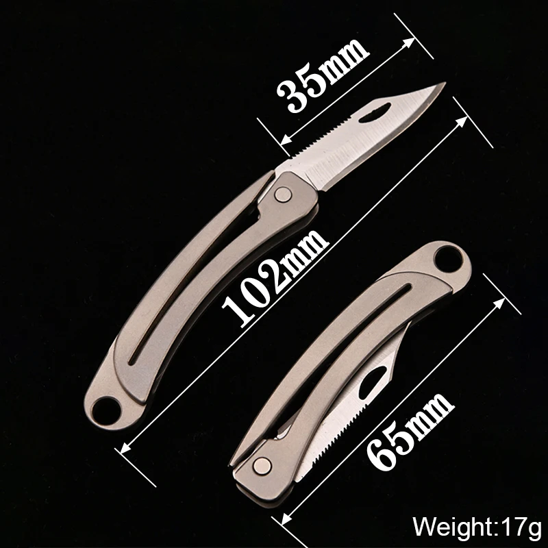 Складной мини нож из титанового сплава портативный брелок EDC разборка экспресс