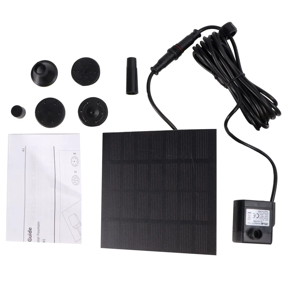 Солнечная энергия плавающий фонтанный насос водопады мощность птица фонтан